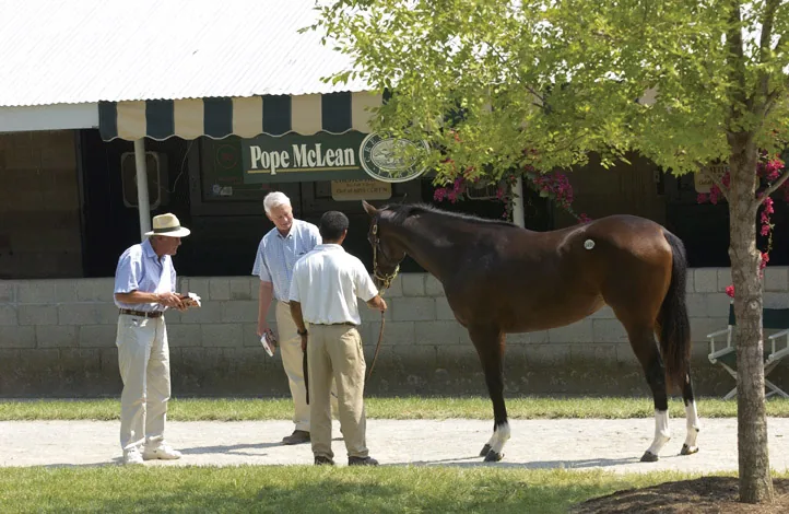 Pope McLean Sr. at Crestwood Farm