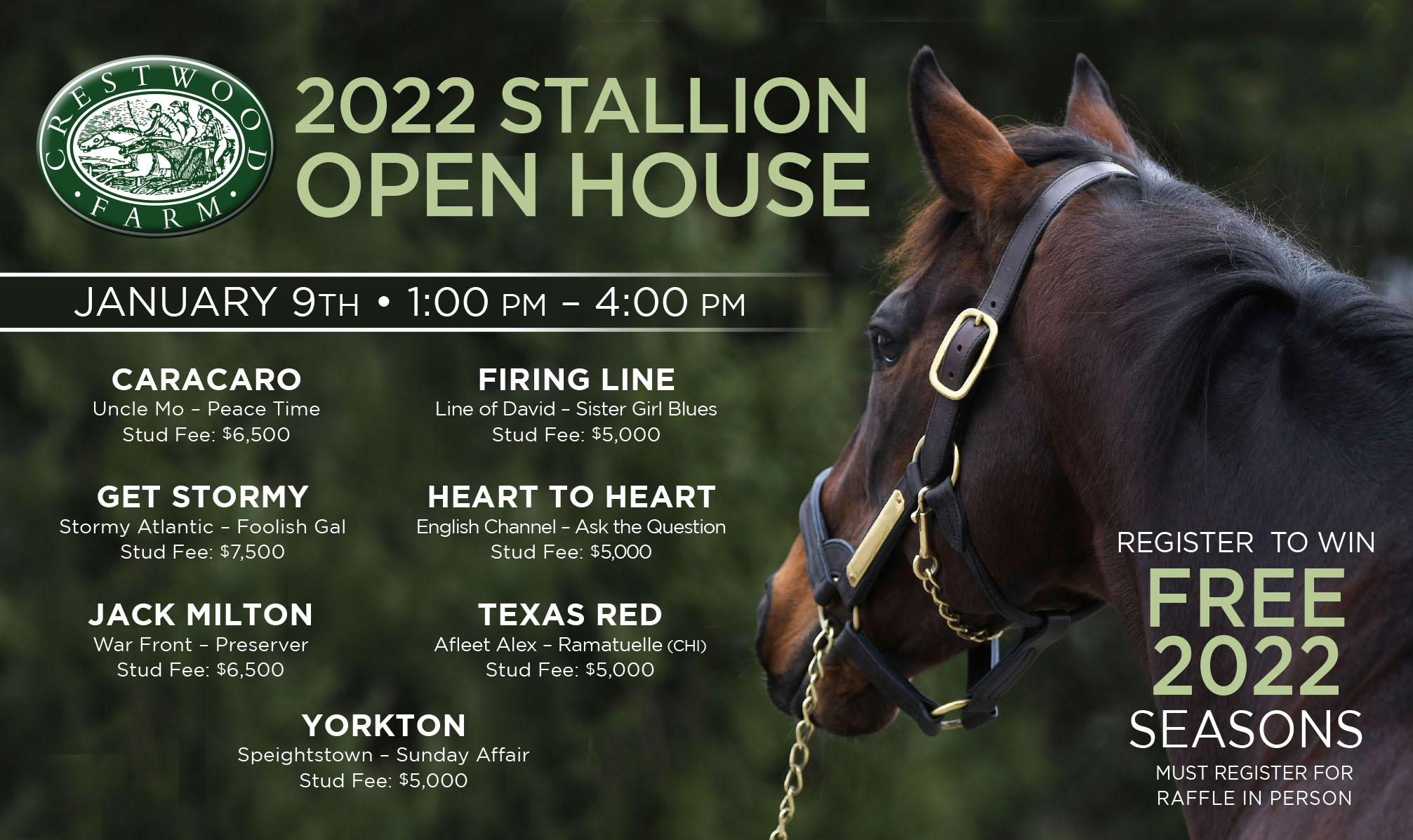 2022 Stallion Open House Crestwood Farm